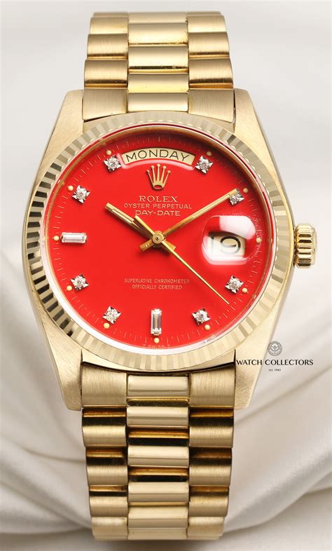 red face gold rolex|rolex datejust red face.